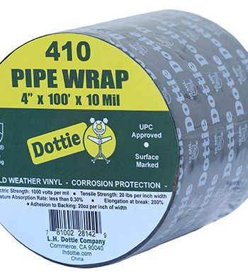 LH Dottie 410 4″ X 100′ Pipe Wrap Tapes (Minimum Order Quantity = 12)