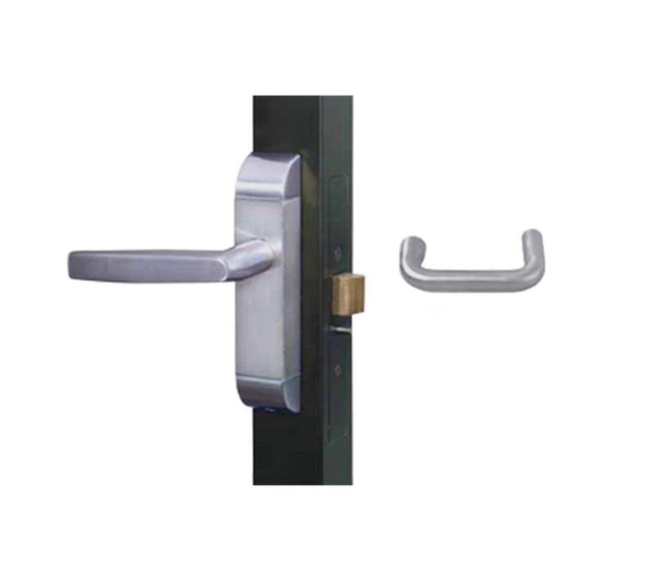 Adams Rite 4600-02-512-32D Round Deadlatch Handle for 4300/4500/4900 Series Deadlatches in Satin Stainless