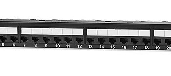 West Penn 48458MD-C6AC 48-Port Category 6A MD-Series Patch Panel, 3.50″ H