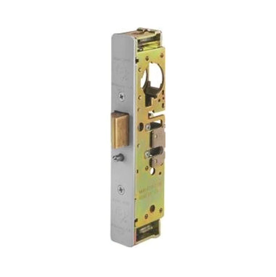 Adams Rite 4911W-46-101-628 Heavy Duty Deadlatch with Radius Faceplate with weatherseal in Clear