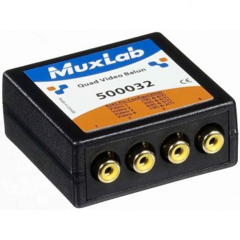 MuxLab 500032 Quad Video Balun, RCA