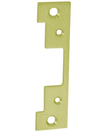 HES 504-605 Faceplate with Radius Corners for 5000/5200 Series in Bright Brass Finish
