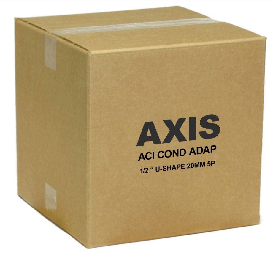 Axis 5505-521 1/2″ U-Shape ACI Conduit Adapter for Q3505-V Camera (5-Pack)