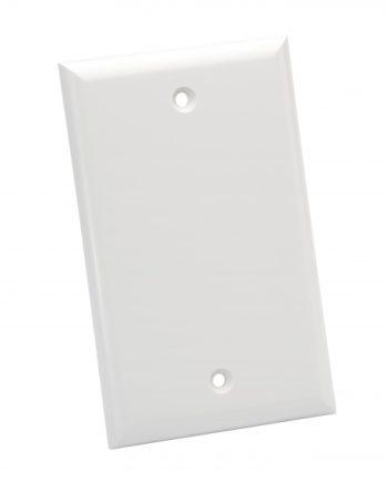 Platinum Tools 600WH-25 Standard 1 Gang Blank Wall Plate, White, 25-Pack