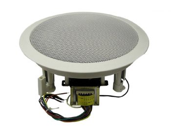 MG Electronics 610CXBT/WG 6.5″ Coaxial Speaker 70/25 Volt Transformer White High Style Grill