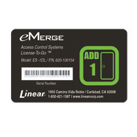 Linear ES-1DL eMerge Essential 1-Door License-to-Go Card