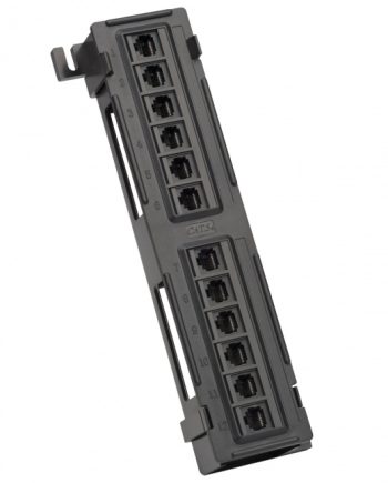 Platinum Tools 650-12C5 12-Port Cat5e Non-Shielded Wall Mount Patch Panel