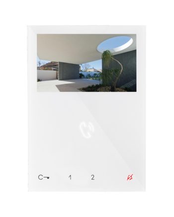Comelit 6721W Mini Color Hands-Free Monitor, White SBTOP System