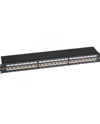 Platinum Tools 675-24C6AS 24-Port Cat6A Shielded Patch Panel (1 RU)