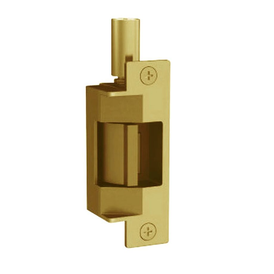 Folger Adam 712-75-12D-606-LBMLCM Fail Secure Fire Rated Electric Strike with Latchbolt & Locking Cam Monitor in Satin Brass