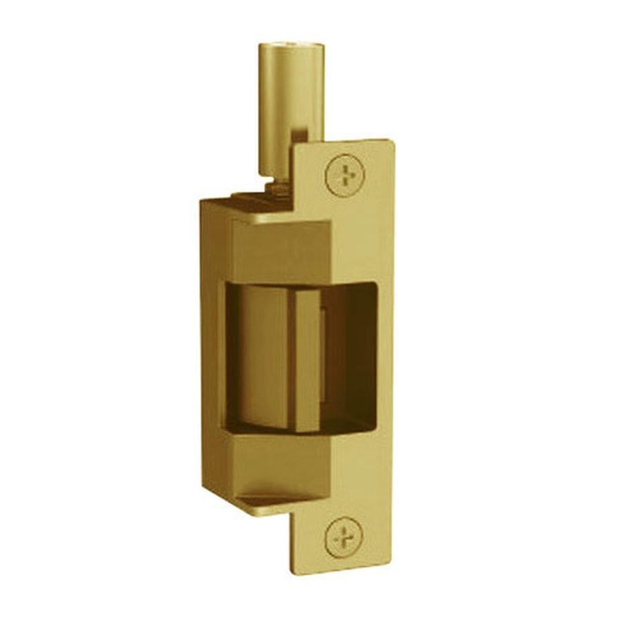 Folger Adam 712-75-24D-606-LBMLCM Fail Secure Fire Rated Electric Strike with Latchbolt & Locking Cam Monitor in Satin Brass