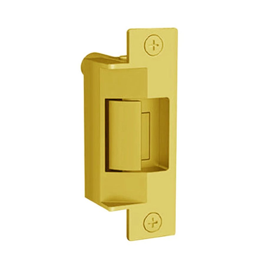 Folger Adam 732-24D-605-LBMLCM Fail Secure Fire Rated Electric Strike with Latchbolt & Locking Cam Monitor in Bright Brass