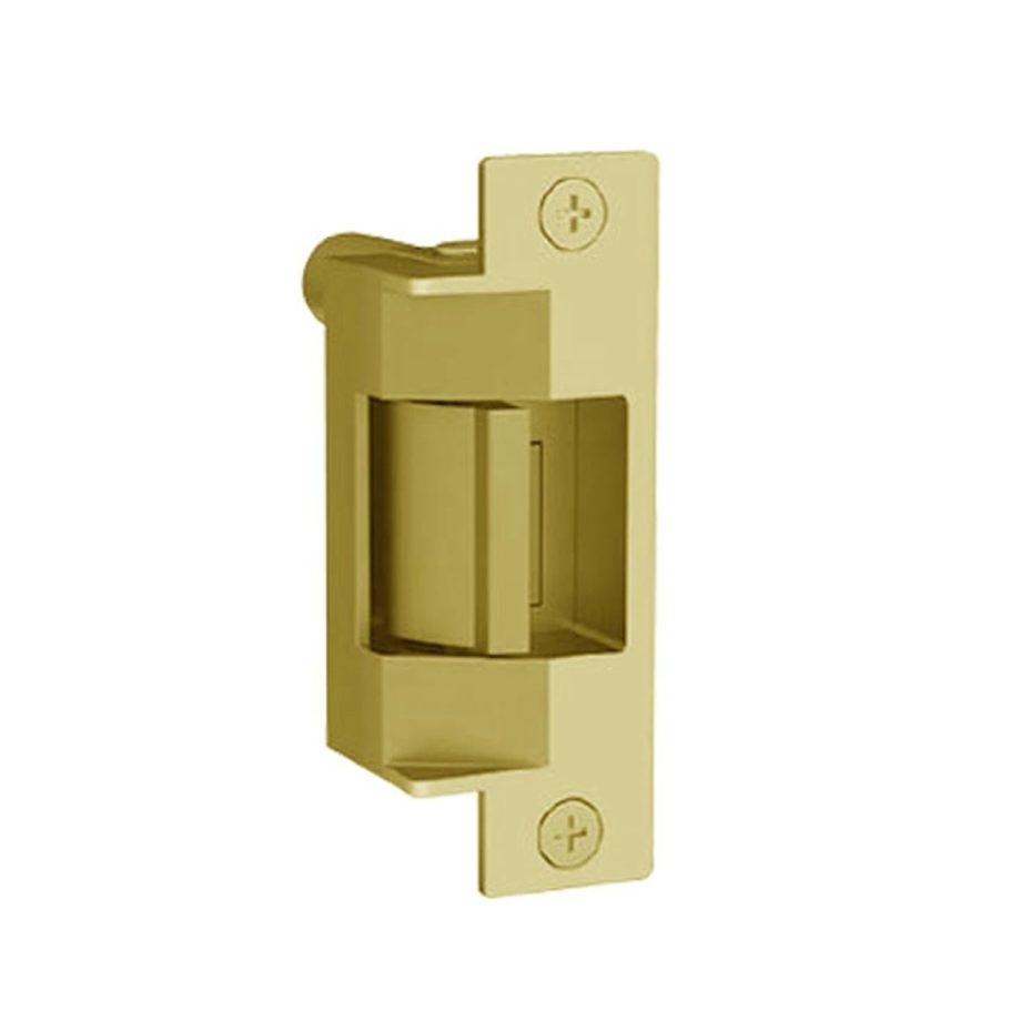 Folger Adam 732-75-12D-605-LBMLCM Fail Secure Fire Rated Electric Strike with Latchbolt & Locking Cam Monitor in Bright Brass