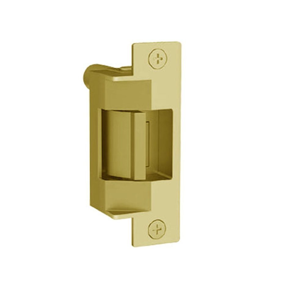 Folger Adam 732-75-24D-605-LBMLCM Fail Secure Fire Rated Electric Strike with Latchbolt & Locking Cam Monitor in Bright Brass
