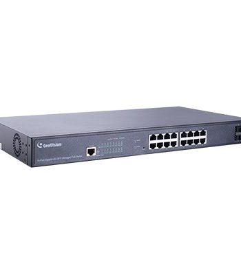 Geovision 84-APOE161-301U 16-Port Gigabit 802.3at Web Management PoE Switch