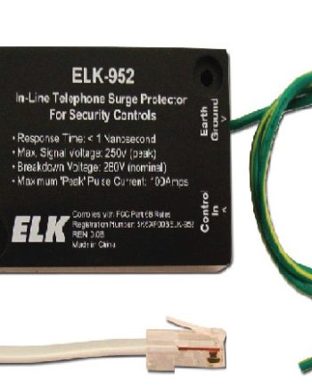 ELK 952 In-Line Telephone Surge Protector For Security Controls
