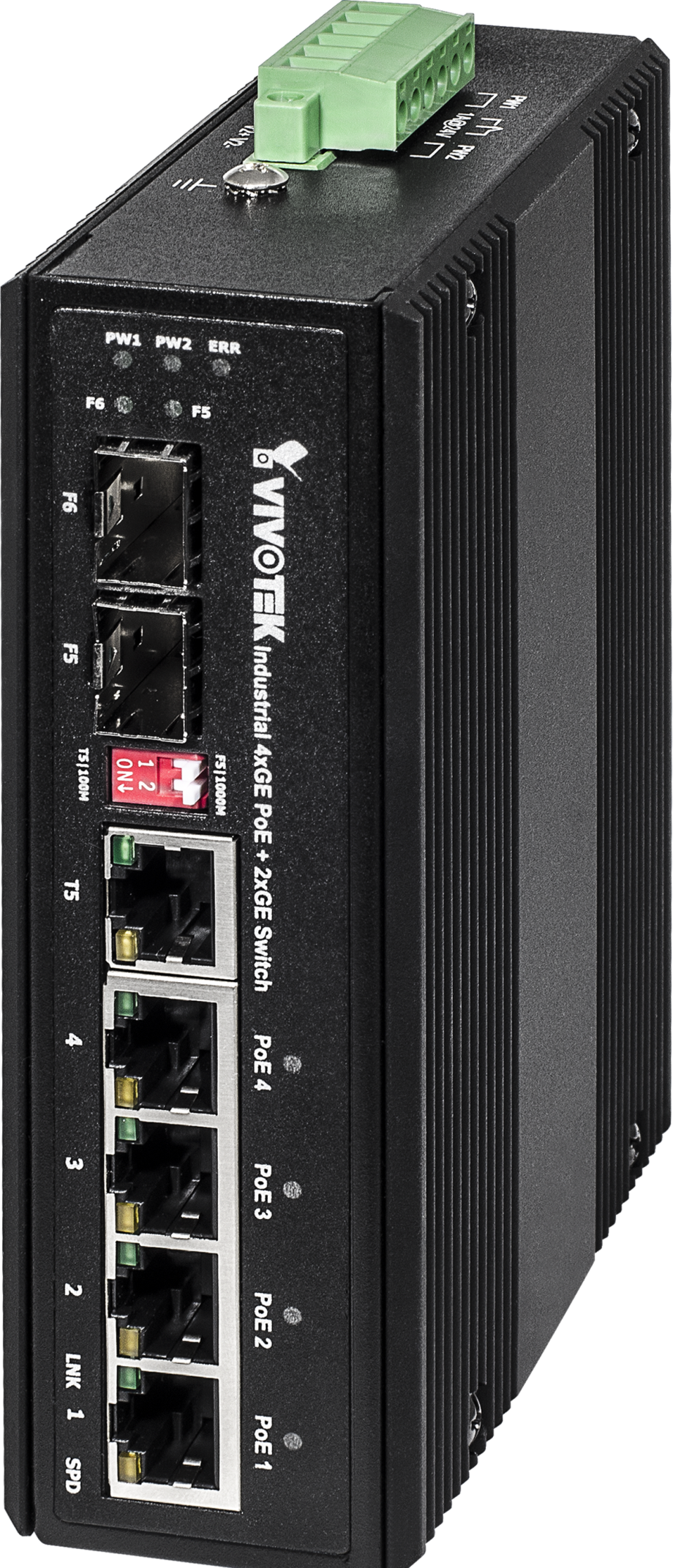 Vivotek AW-IHT-0600 Industrial 4xGE POE + 2xGE SFP Switch