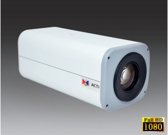 ACTi B27 3 Megapixel Day/Night Indoor/Outdoor Box Camera, 5.2-62.4mm Lens