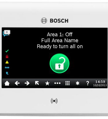 Bosch Color Graphic Touch Screen Keypad, White, B942W