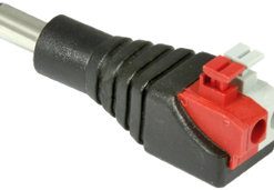 Seco-Larm CA-161P 2.1mm DC Plug to Screwless Terminal Block