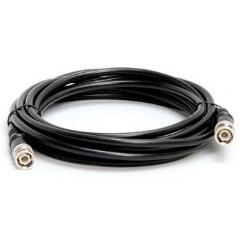 MG Electronics CBNC-12 12′ Foot 75 ohm BNC to BCN Cable (Black)