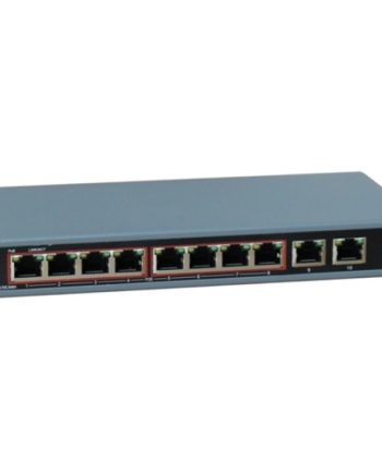 Nuuo CH-POE-10P-125 10 Channel POE Switch with 8 RJ-45