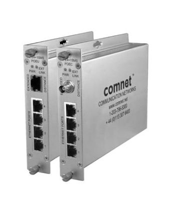 Comnet CLFE4+1SMSPOEC 4 Port 10/100 Mbps Ethernet Self-Managed Switch with PoE+