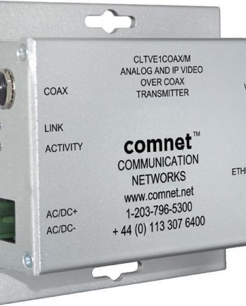 Comnet CLTVE1COAX/M Medium Size Surface Mount Analog and IP Video over COAX Transmitter