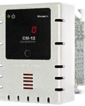 Macurco CM-12 WHITE Carbon Monoxide CO Fixed Gas Detector Controller Transducer with White Housing