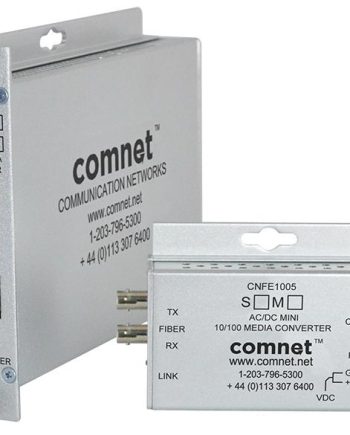 Comnet CNFE1002M1A 10/100 Mbps Standard Mount DC-Only Media Converter