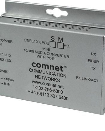 Comnet CNFE1004APOESHO/M Industrially Hardened 100Mbps Media Converter