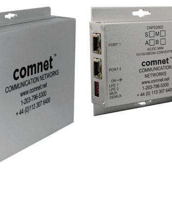 Comnet CNFE2005M2PoE/HO/M 2 Channel 10/100 Mbps Ethernet 1310nm, 60 W PoE++
