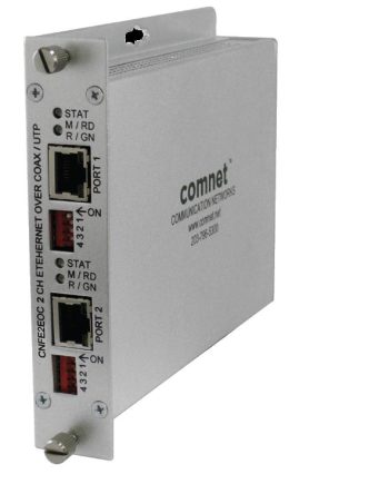 Comnet CNFE2EOC 2 Ethernet Channels over 2 Twisted Pair or 2 Coax