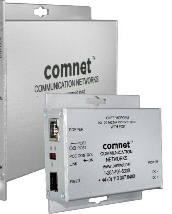 Comnet CNFE2MCPOE ComFit 10/100 Mbps Ethernet Media Converter with PoE