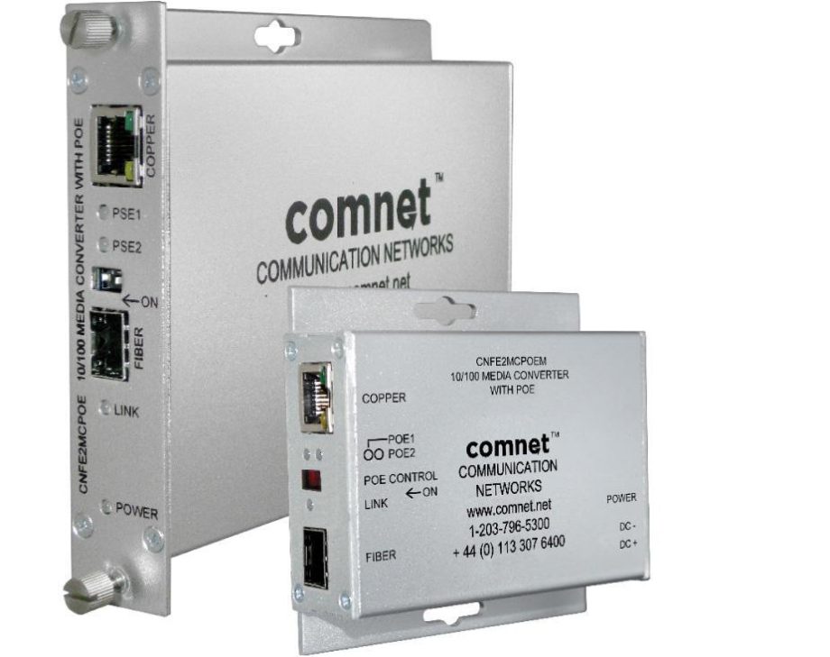 Comnet CNFE2MCPOE/M Mini 10/100 Mbps Ethernet Media Conveter with PoE