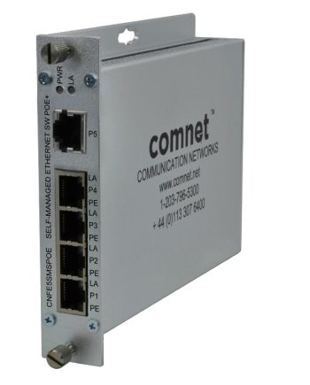 Comnet CNFE5SMSPOE 5-Port Ethernet Self-Managed Switch (PoE+)