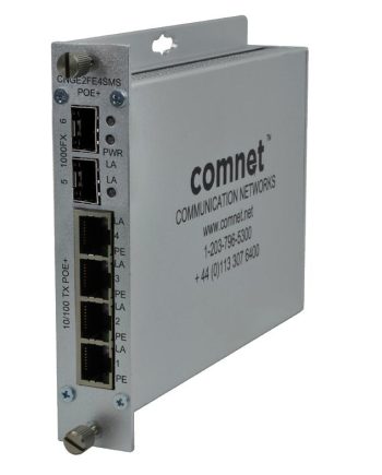 Comnet CNGE2FE4SMSPoE 6 Port Self-Managed Ethernet Switch, PoE