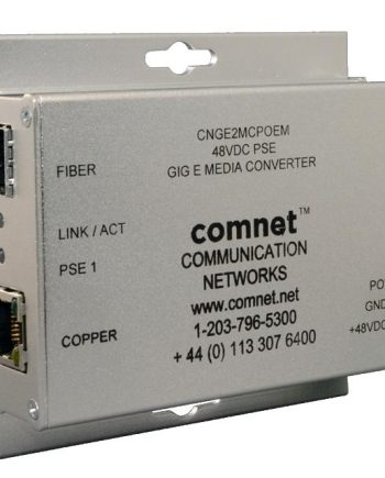 Comnet CNGE2MCPOEM 2 Port 10/100/1000 Mbps Ethernet Media Converter with high PoE
