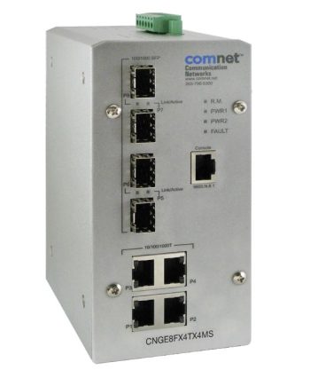 Comnet CNGE8FX4TX4MS Hardened 8 Port 1000Mbps Managed Switch