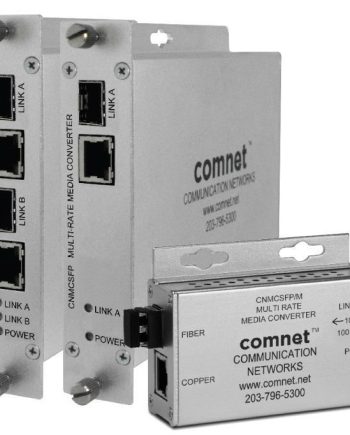 Comnet CNMCSFPPoE/M Mini 10/100/1000Mbps Ethernet Media Converter with IEEE 802.3at 30W PoE+