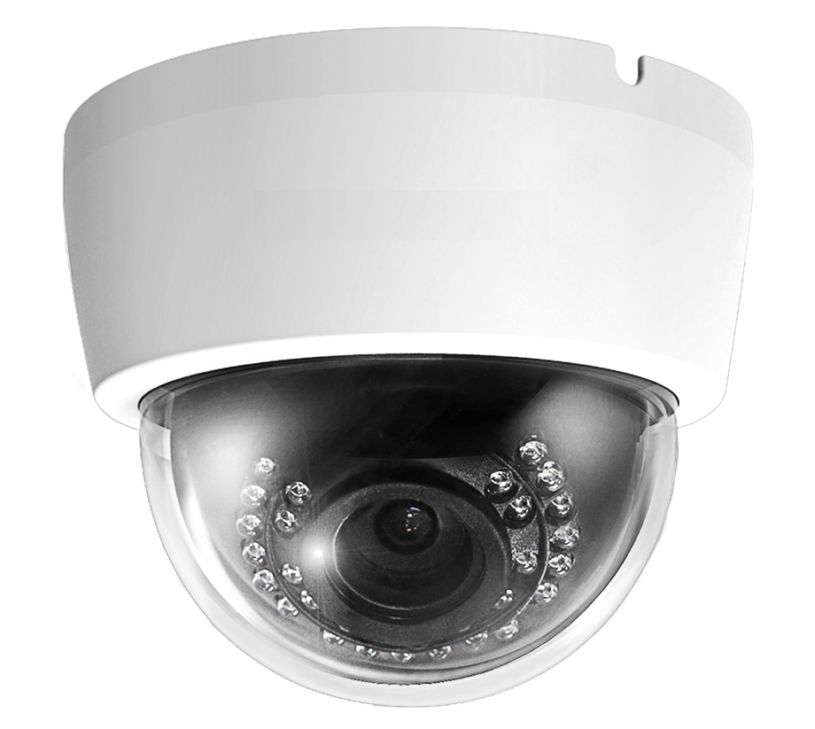 Cantek Plus CTP-TLV29AD 1080p IR Indoor Dome Camera, White