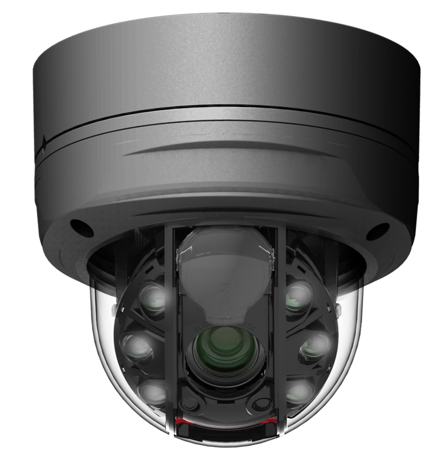 Cantek Plus CTP-TLVS29AV50-G 1080p IR Outdoor Dome Camera, Gray
