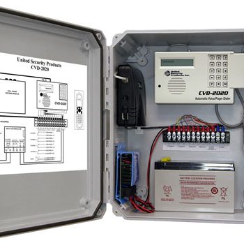 United Security Products CVD-2020PS Cellular Dialer in NEMA cabinet w/ AD2000 Dialer, incl. phone & Prepaid Sim Card