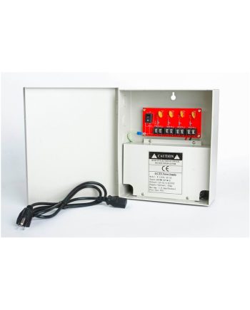 Cantek CTW-12VDC-4P-5A 4 PTC Output CCTV Distributed Power Supply