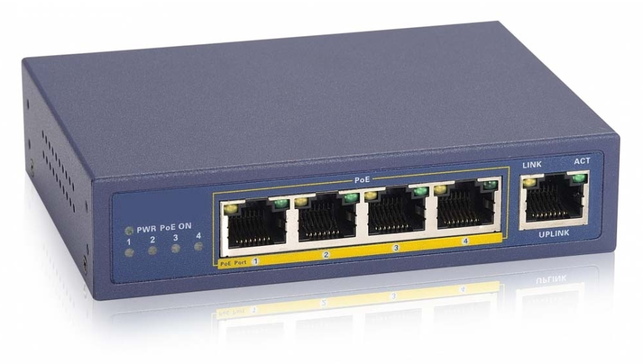 Cantek CT-W-POESW4P-96 4 Ports 10/100Mbps PoE Switch