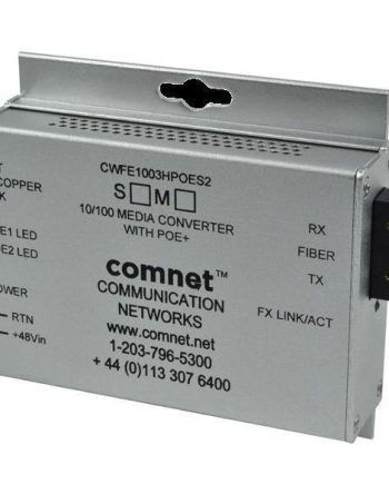 Comnet CWFE1002APOEM/M 10/100 Mbps Ethernet 2 Port Media Converter