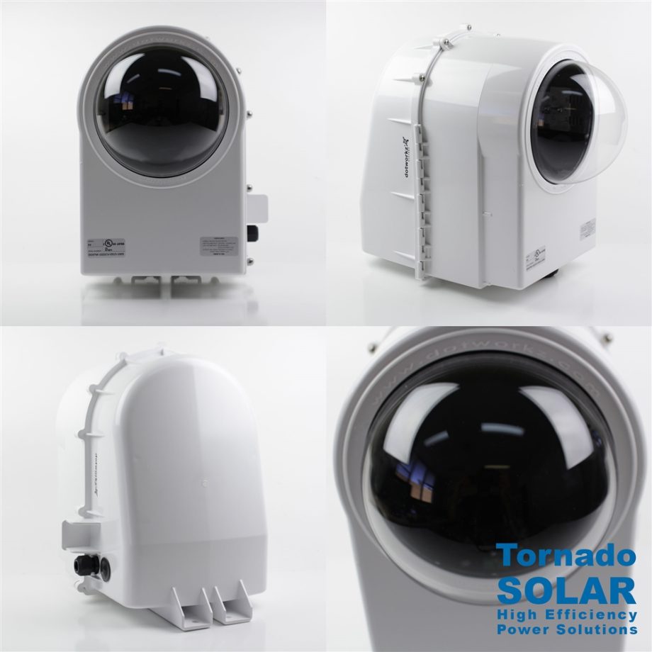 Dotworkz D3-TR-SOLAR High Efficiency Power Tornado Camera Enclosure IP68 for Solar Application