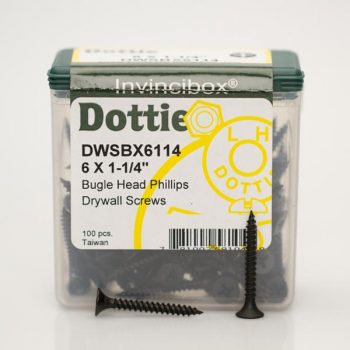 LH Dottie DWSBX6114 6 X 1-1/4″ Bugle Head Phillips Drywall Screws
