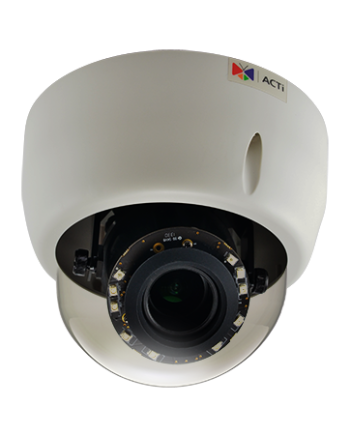 ACTi E610 10 Megapixel IR Indoor Day/Night Dome Camera, 3.1-13.3mm Lens
