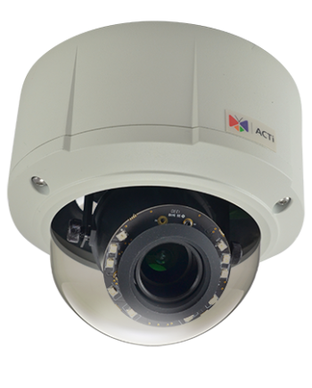 ACTi E89 10 Megapixel 4K Full HD Outdoor IR WDR Network Vandal Dome Camera, 3.1-13mm